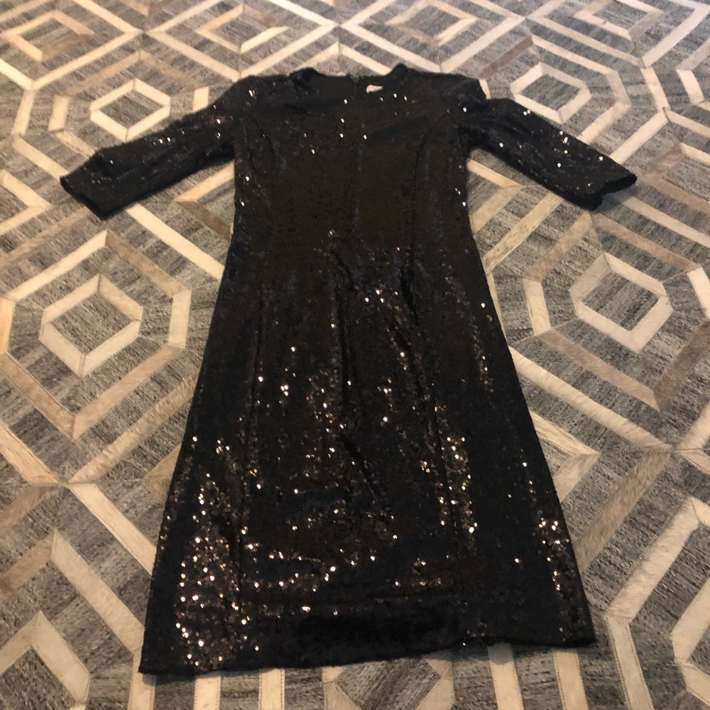 Black Sequin Dress